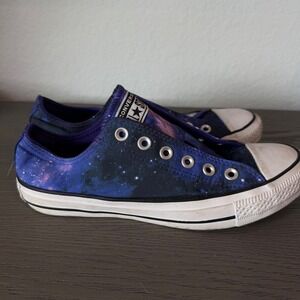 Converse Chuck Taylor All Star Galaxy Space Print Low Top Sneakers Women 8
